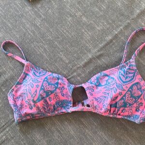 wild fable Pink and Blue Paisley Bikini Top med 8-10
